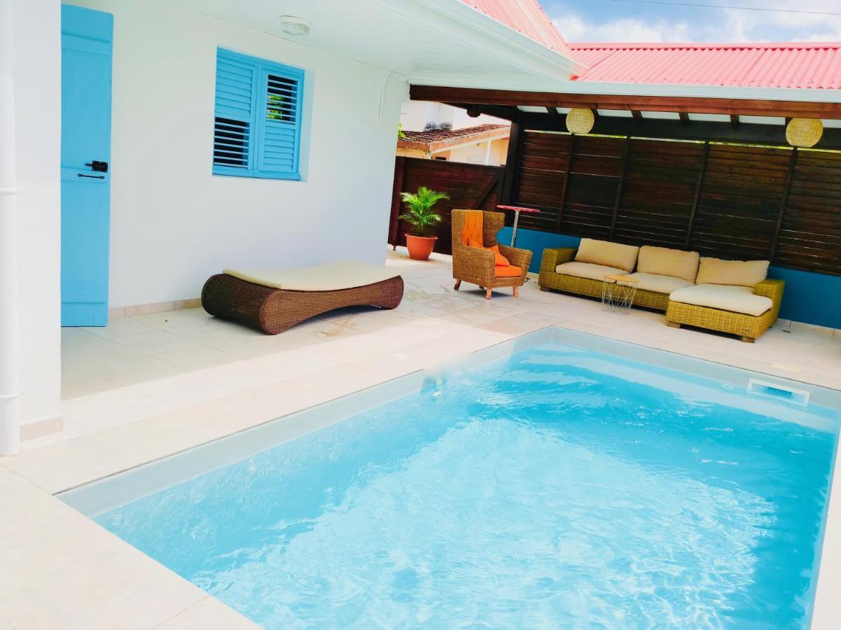 Location Maison Bleue Avec Piscine Privative Au Carbet Martinique Ле-Карбе Екстер'єр фото