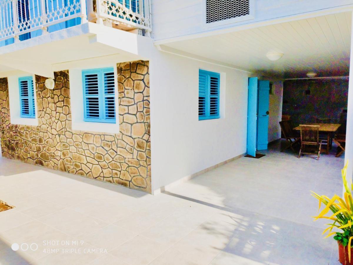 Location Maison Bleue Avec Piscine Privative Au Carbet Martinique Ле-Карбе Екстер'єр фото