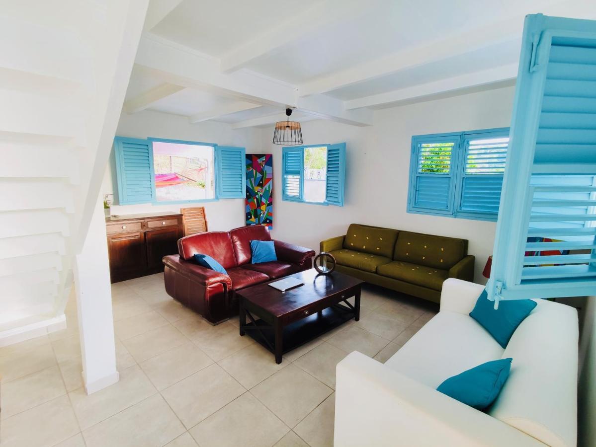 Location Maison Bleue Avec Piscine Privative Au Carbet Martinique Ле-Карбе Екстер'єр фото
